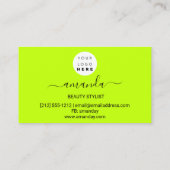 Lichaamszorg Markus Logo Minimalisme Groen Visitekaartje (Achterkant)