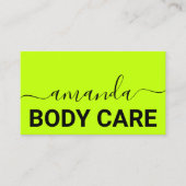 Lichaamszorg Markus Logo Minimalisme Groen Visitekaartje (Voorkant)