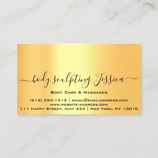 Lichaamszorg scruppant QRCode Logo geel Visitekaartje (Achterkant)