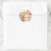 Lichaamszorg sculpend Cosmetica Logo QR Code Roos Ronde Sticker (Tas)