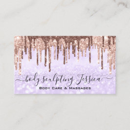 Lichaamszorg sculpend QRCode Logo Paars Visitekaartje