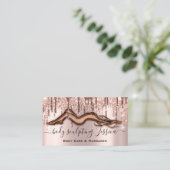 Lichaamszorg sculpend QRCode Logo Roos Roze Visitekaartje (Staand voorkant)