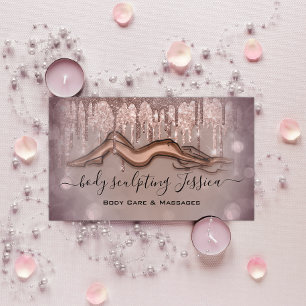 Lichaamszorg sculpend QRCode Logo Rozen Visitekaartje