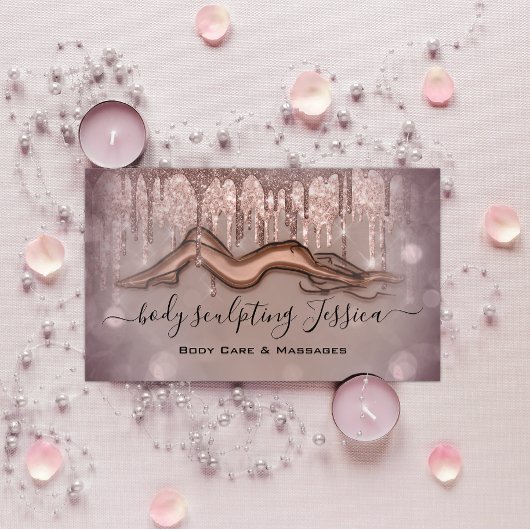 Lichaamszorg sculpend QRCode Logo Rozen Visitekaartje