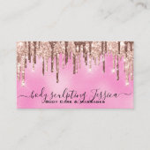 Lichaamszorg sculpend QRCode Logo Silver Glam Visitekaartje (Voorkant)