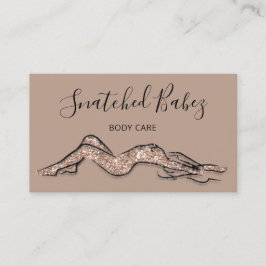 Lichaamszorg sculpend QRCODE-Roos Glitter Brown Visitekaartje