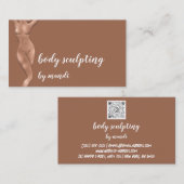 Lichaamszorg sloop bloedbad Logo Roos Gold QR Visitekaartje (Voorkant / Achterkant)