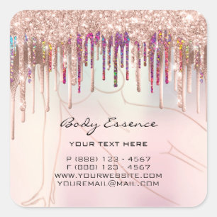 Lichaamverzorging Vormende Zeep Balm Cosmetisch Ro Vierkante Sticker