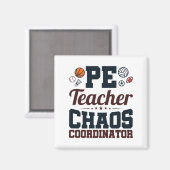 Lichamelijke opvoeding Chaos Coördinator Magneet (Voorkant / Achterkant)