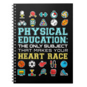 Lichamelijke Opvoeding Hartrace PE Leraar Notitieboek (Voorkant)