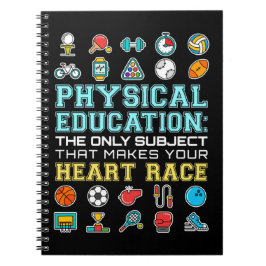 Lichamelijke Opvoeding Hartrace PE Leraar Notitieboek