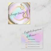 Lichamelijke Opvoeding Intieme School Roze Goud Vierkante Visitekaartje (Voorkant / Achterkant)