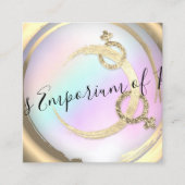 Lichamelijke Opvoeding Intieme School Roze Goud Vierkante Visitekaartje (Voorkant)