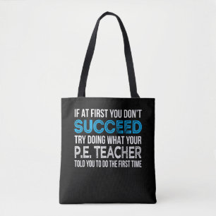 Lichamelijke Opvoeding LO Leraar Grappig Cadeau Tote Bag