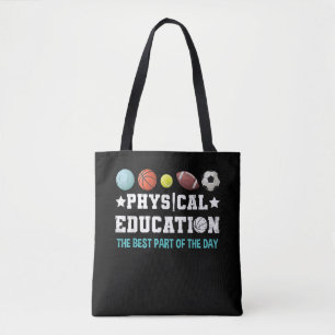 Lichamelijke Opvoeding LO Leraar Krachtige School Tote Bag