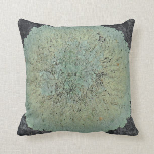 Lichen cirkel bijna massief blauwgroen groen blauw kussen