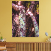 Lichen in Dapped Sunlight Canvas Afdruk (Insitu (Woonkamer))