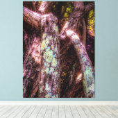 Lichen in Dapped Sunlight Canvas Afdruk (Insitu (Houten vloer))