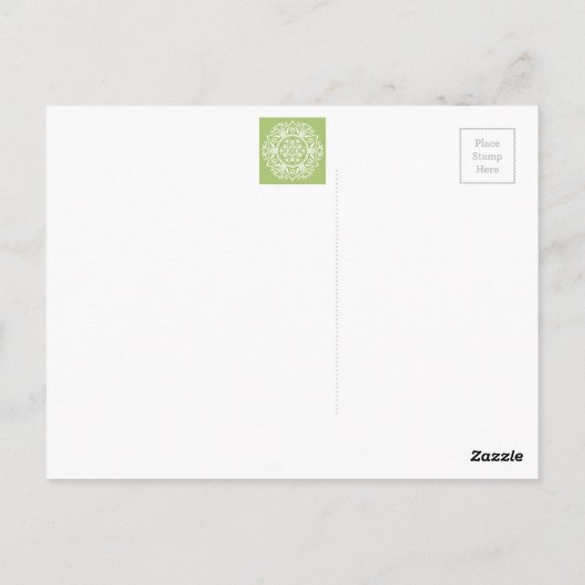 Lichen Mandala Briefkaart (Achterkant)