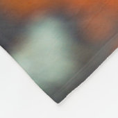 Lichen oranje moss stone grijs fleece deken (Hoek)