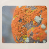 Lichen oranje moss stone grijs sherpa deken (Voorkant (horizontaal))