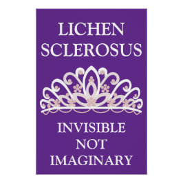 Lichen Sclerosus Bewust 'Onzichtbaar Niet Onwerkel Perfect Poster