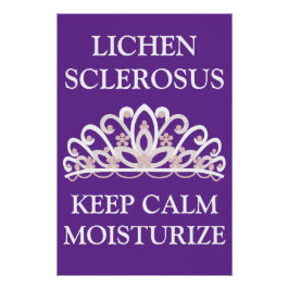 Lichen Sclerosus Bewustzijn "Blijf Kalmeren Hydrat Perfect Poster