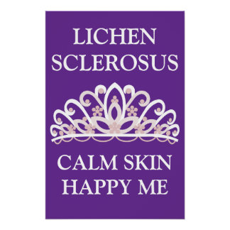 Lichen Sclerosus Bewustzijn "Kalm Huid Gelukkig Ik Perfect Poster