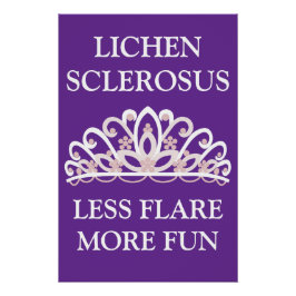 Lichen Sclerosus Bewustzijn "Minder Opvlamming Mee Perfect Poster