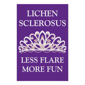 Lichen Sclerosus Bewustzijn "Minder Opvlamming Mee Perfect Poster