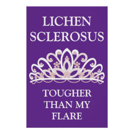 Lichen Sclerosus Bewustzijn "Sterker Dan Mijn Opvl Perfect Poster