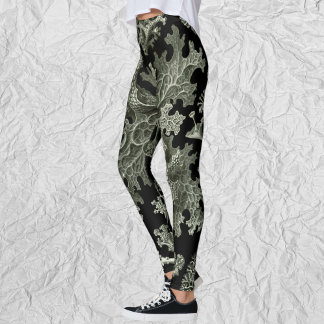 Lichen van Ernst Haeckel, Planten van de  Natuur Leggings