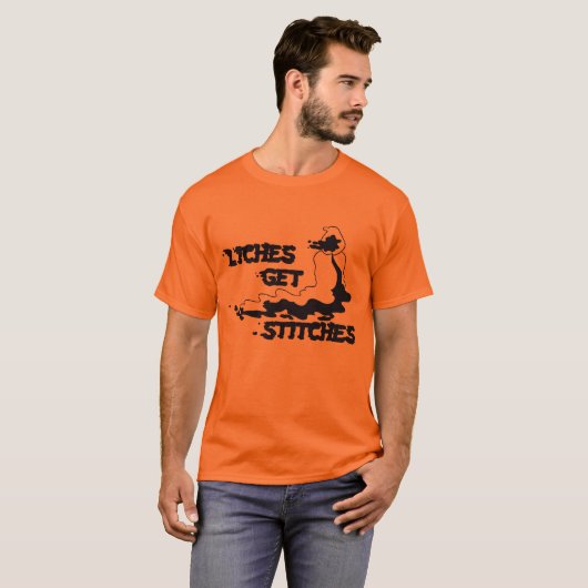 "Liches krijgen titels" T-shirt (Voorkant volledig)