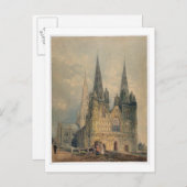 Lichfield Cathedral, Staffordshire, 1794 (m/c over Briefkaart (Voorkant / Achterkant)