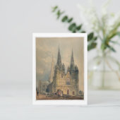Lichfield Cathedral, Staffordshire, 1794 (m/c over Briefkaart (Staand voorkant)