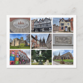 Lichfield Holiday Postcard Feestdagenkaart