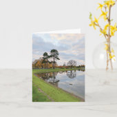 Lichfield Stowe Pool wenskaart Kaart (Gele Bloem)