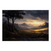 Licht aan de horizon perfect poster (Voorkant)