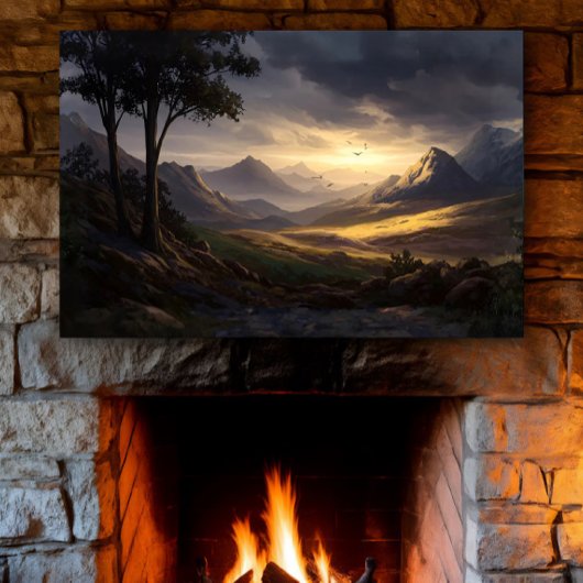 Licht aan de horizon perfect poster