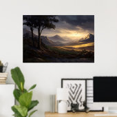 Licht aan de Horizon Poster (Thuiskantoor)