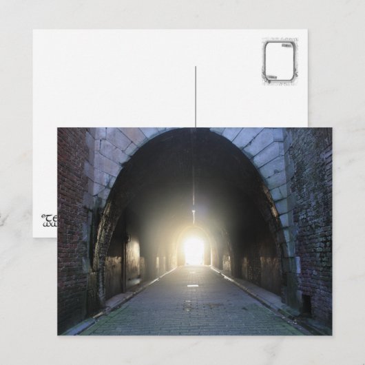 Licht aan het eind briefkaart (Voorkant / Achterkant)