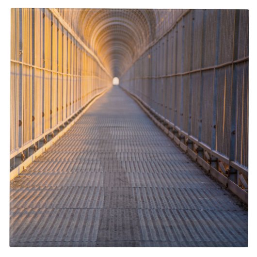 Licht aan het eind - groot (6 inch x 6 inch) Fotod Tegeltje (Voorkant)