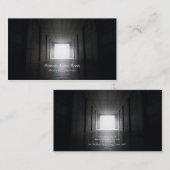 Licht aan het eind van de sporttunnel visitekaartje (Voorkant / Achterkant)