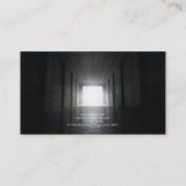 Licht aan het eind van de sporttunnel visitekaartje (Achterkant)