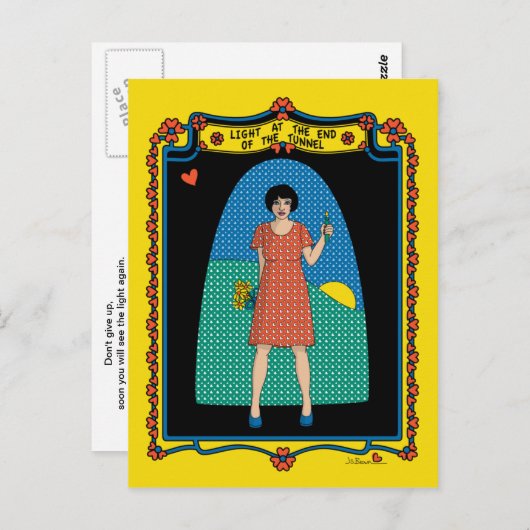 Licht aan het eind van de tunnel_B_ Briefkaart (Voorkant / Achterkant)