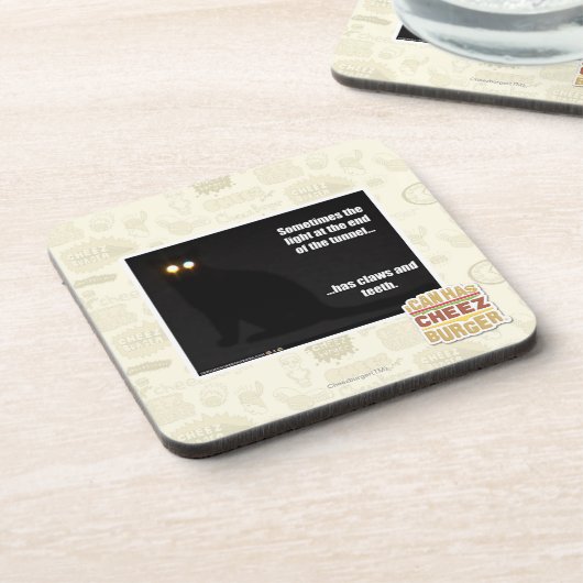 Licht aan het eind van de tunnel bier onderzetter (Linkerzijde)