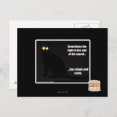 Licht aan het eind van de tunnel briefkaart (Voorkant / Achterkant)