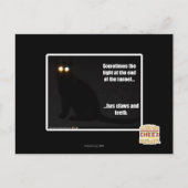 Licht aan het eind van de tunnel briefkaart (Voorkant)