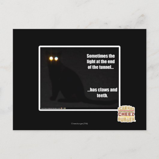 Licht aan het eind van de tunnel briefkaart (Voorkant)