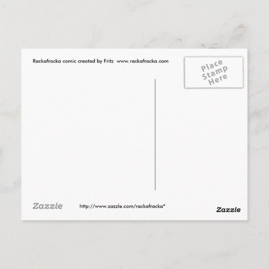 Licht aan het eind van de tunnel briefkaart (Achterkant)